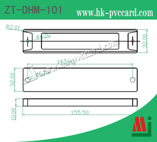 型號: ZT-DHM-101 (超高頻抗金屬標籤)