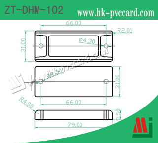 型號: ZT-DHM-102 (超高頻抗金屬標籤)