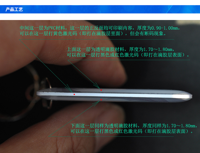 滴膠卡工藝