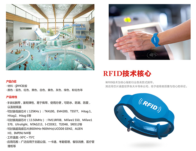 RFID PVC軟膠腕帶(手錶扣)