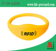 加粗型RFID扁圓硅膠腕帶