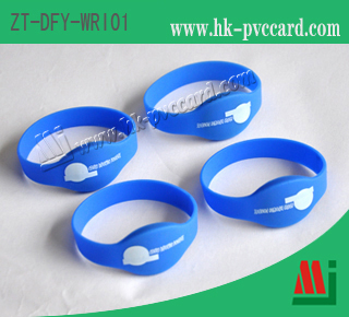 型號: ZT-DFY-WRI01（RFID 硅膠手腕帶）