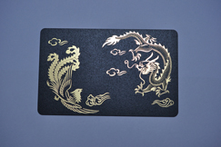 拉絲金+黑色磨砂