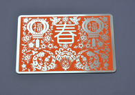 拉絲銀+橙色磨砂
